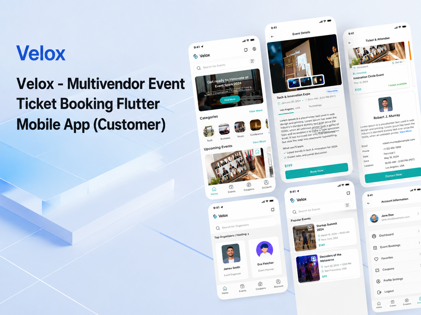 Velox Event Booking Ticket App