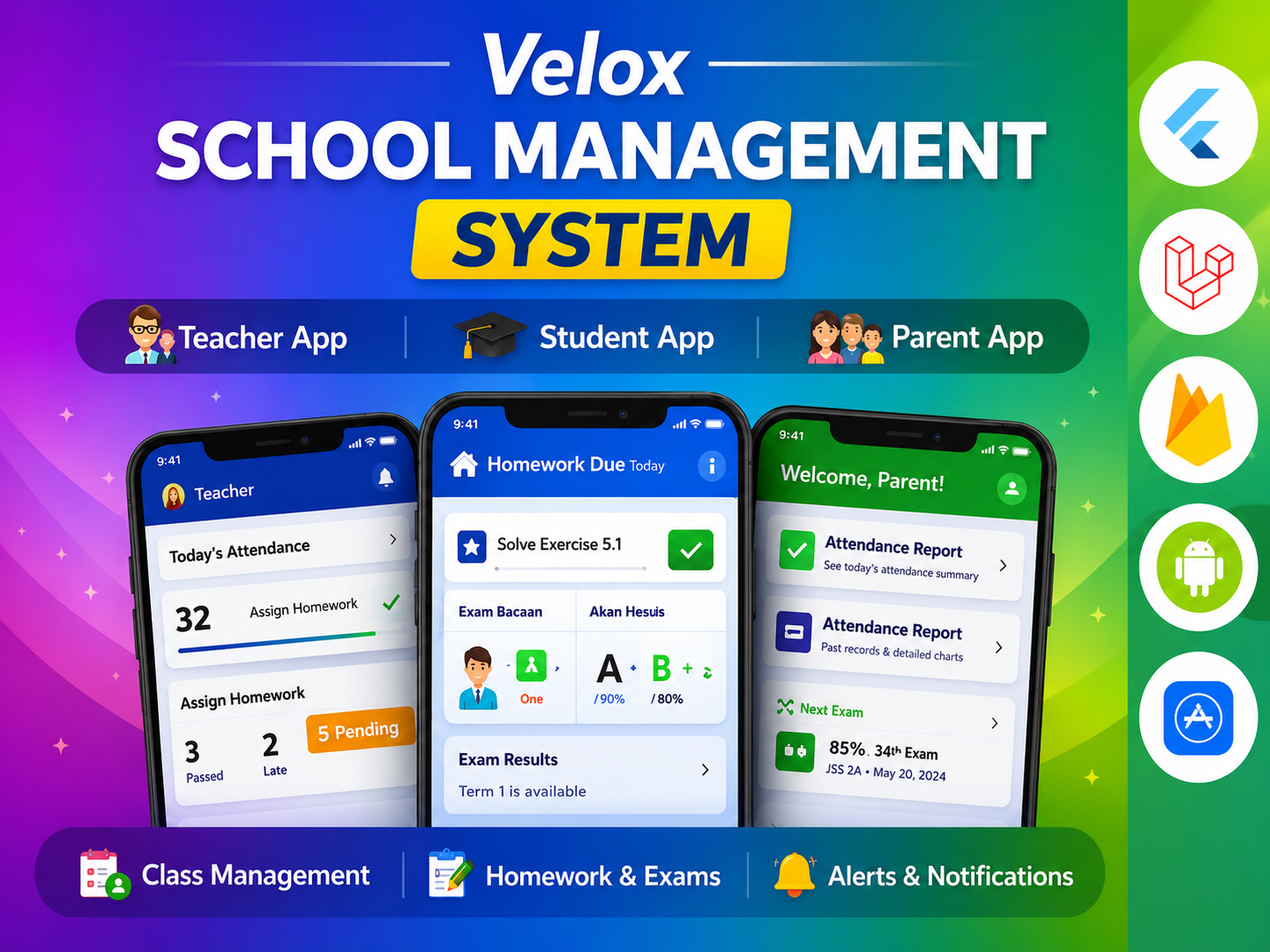 Velox School Management System